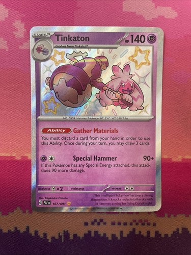 Pokemon card tinkaton - pokemon, 167/091