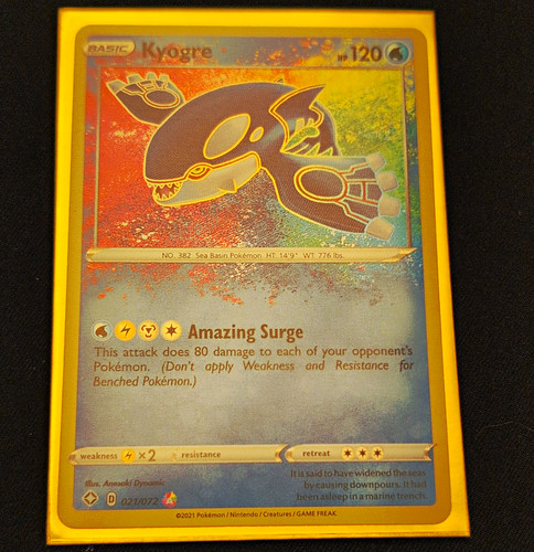 Pokémon tcg kyogre 021 072 - pokémon,