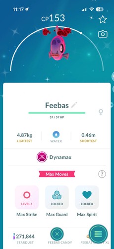 Shiny dynamax feebas - shiny,