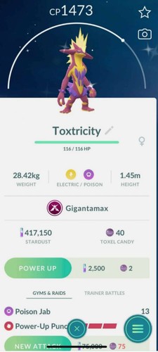 Pokemon shiny gigantamax - go,