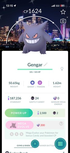 Pokemon ptc shiny gengar - pokemon,