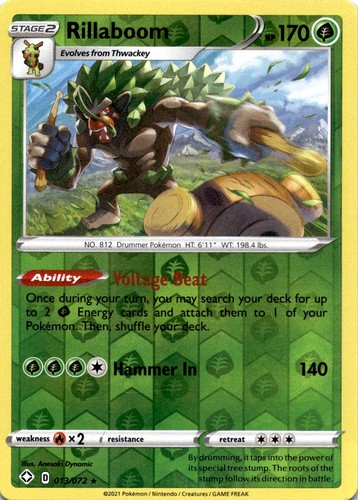 Rillaboom 013 072 rare shining - rare,