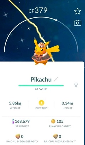 Pokemon shiny pikachu - pokemon, go