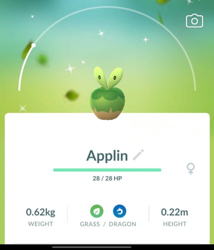 Pokemon shiny applin - pokemon, go