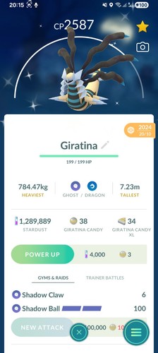 Shiny giratina origin pokemon - shiny,