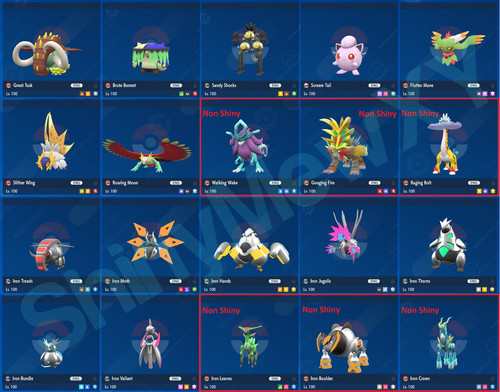 Any shiny 6iv level 100 - any,