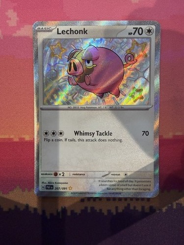 Pokemon card lechonk paldean - card,
